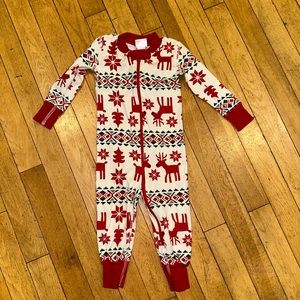 Baby Unisex Hanna Andersson holiday pajama zip long sleeve